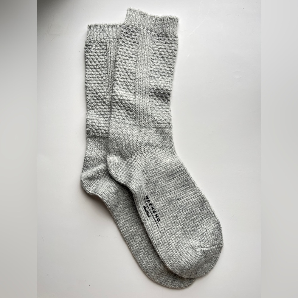 NWOT MaxMara Light Gray Wool Socks